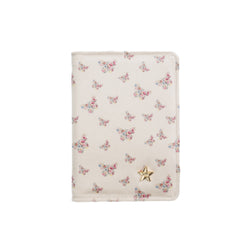 VELVET PASSPORT COVER SAND BUTTERFLY PATTERN