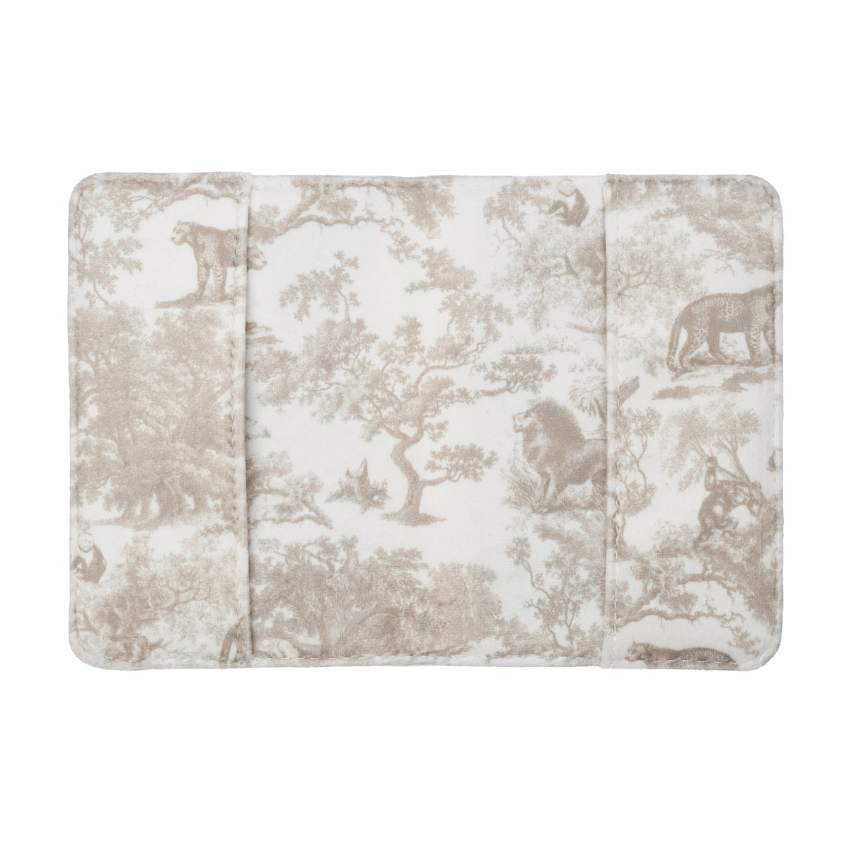 VELVET PASSPORT COVER SAND SAVANNAH PATTERN