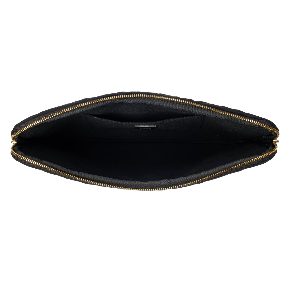 VELVET QUILTED MAC COVER BLACK