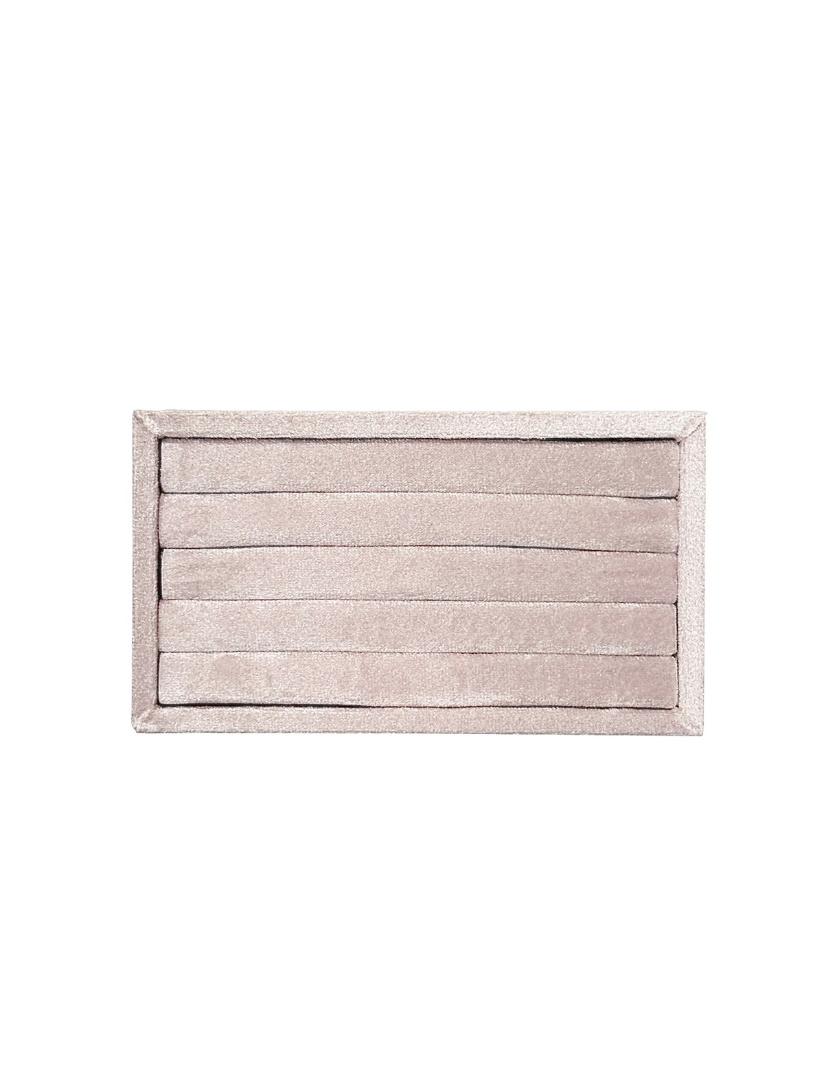 VELVET RING TRAY SMALL SPARKLED PALE ROSE