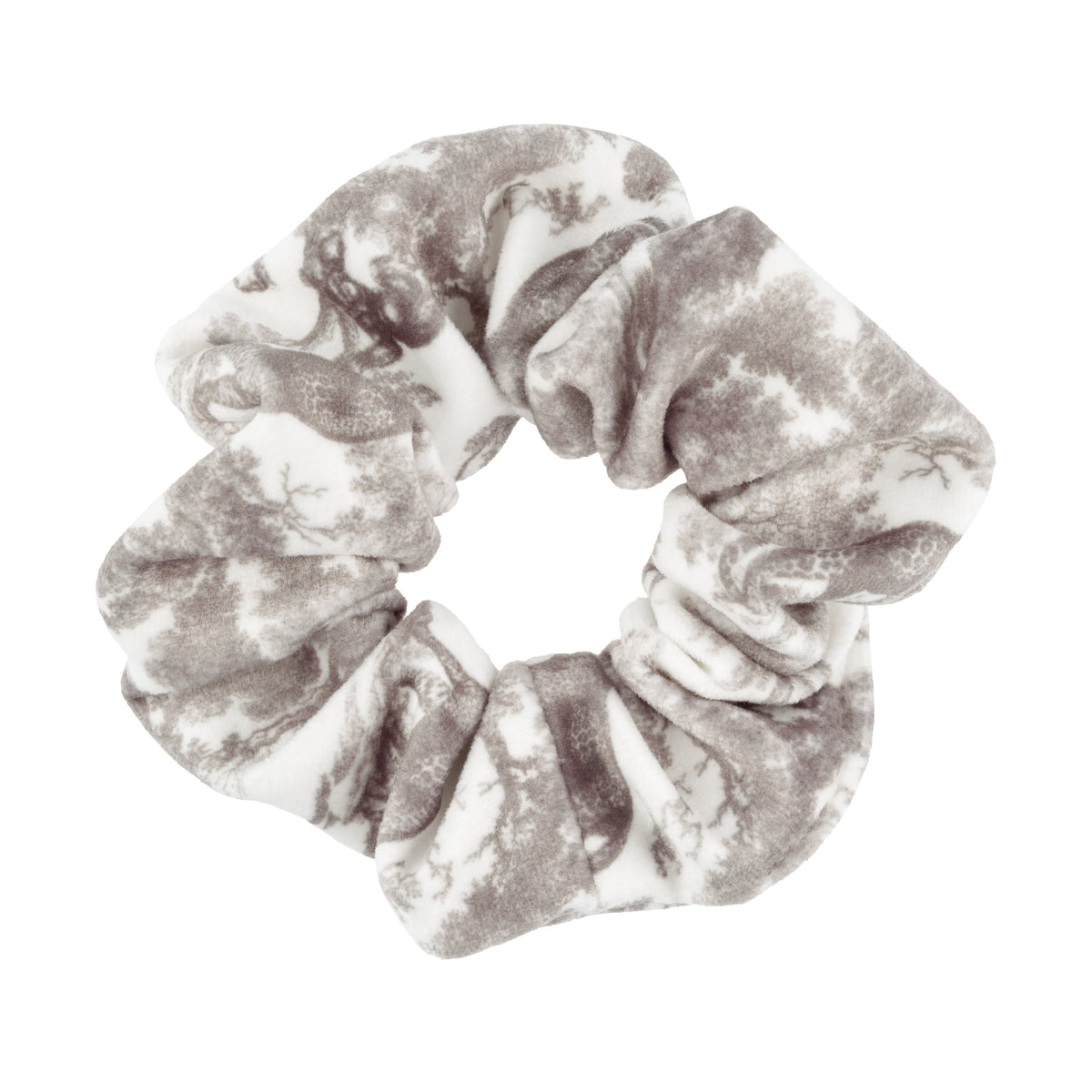 VELVET SCRUNCHIE COOL ARMY SAVANNAH PATTERN