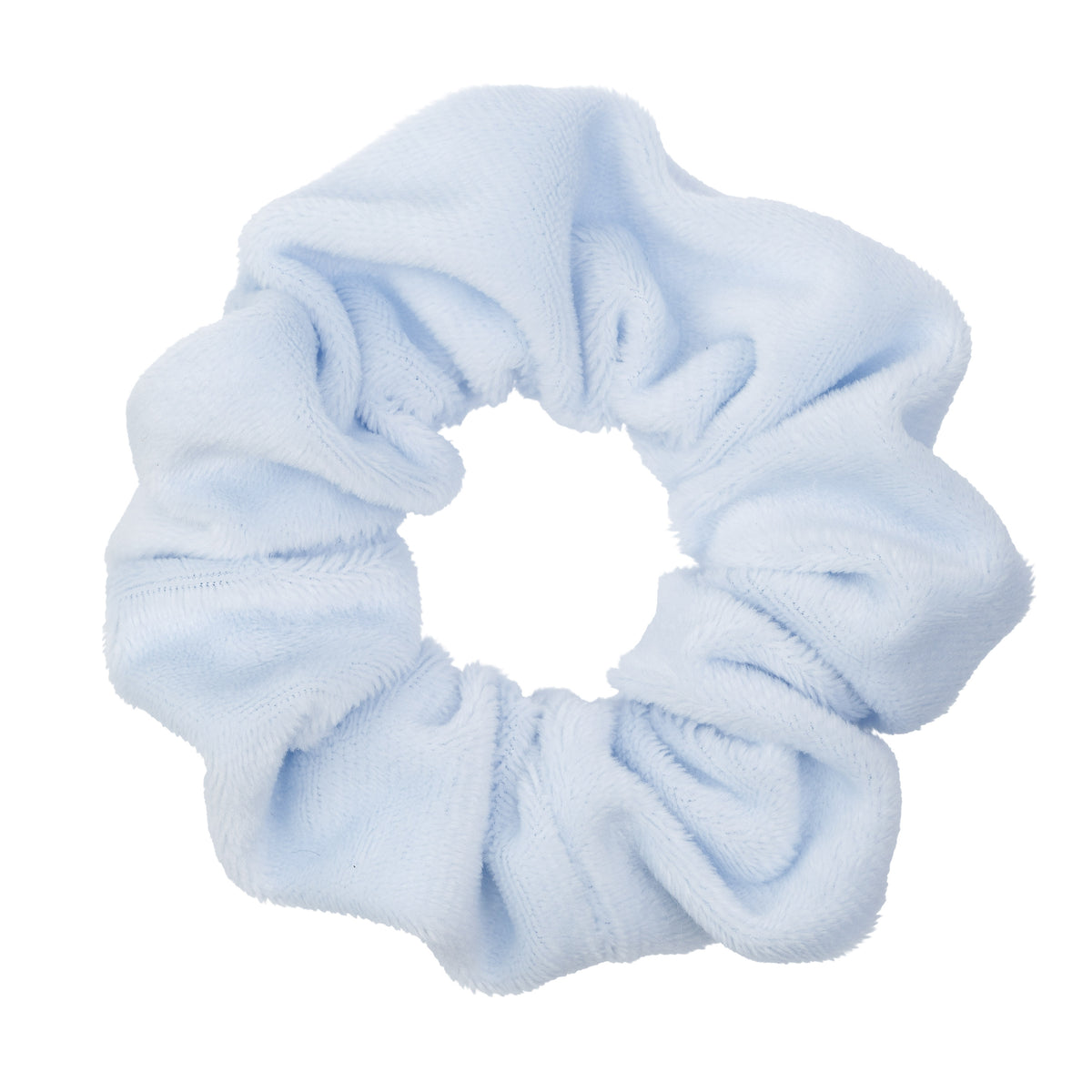 VELVET SCRUNCHIE COOL BABY BLUE