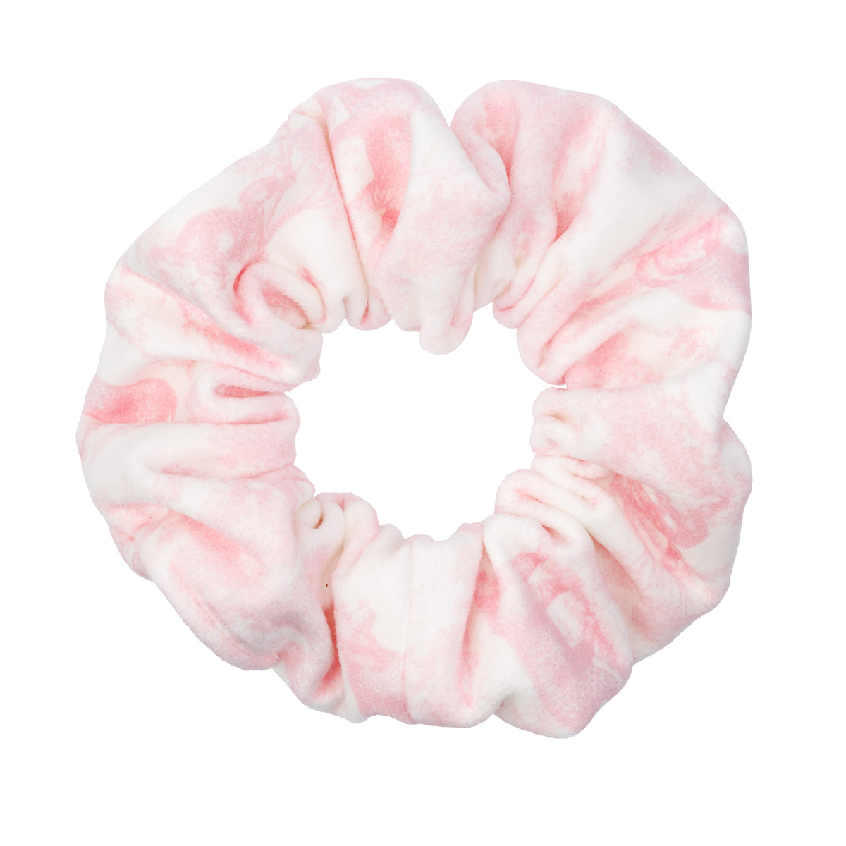 VELVET SCRUNCHIE COTTON CANDY SAVANNAH PATTERN