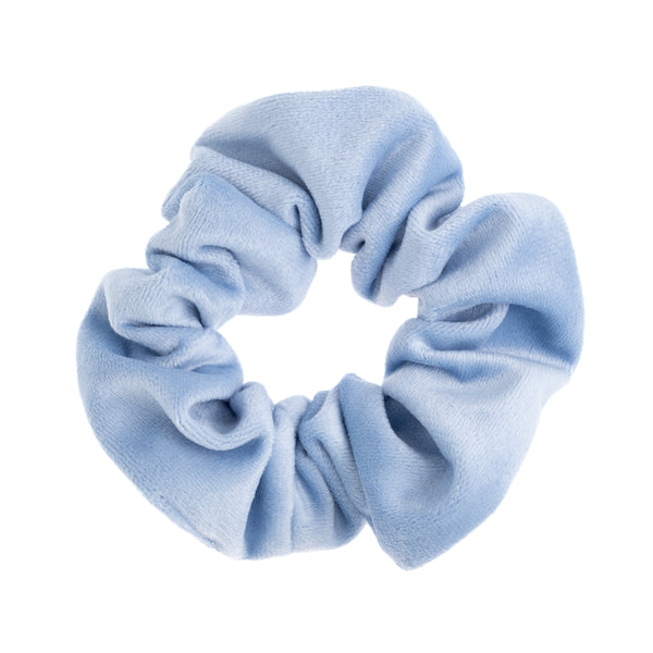 VELVET SCRUNCHIE LIGHT BLUE