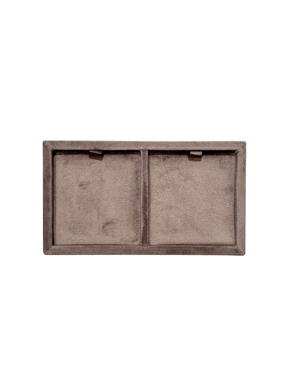 VELVET SECTION TRAY SMALL WARM TAUPE