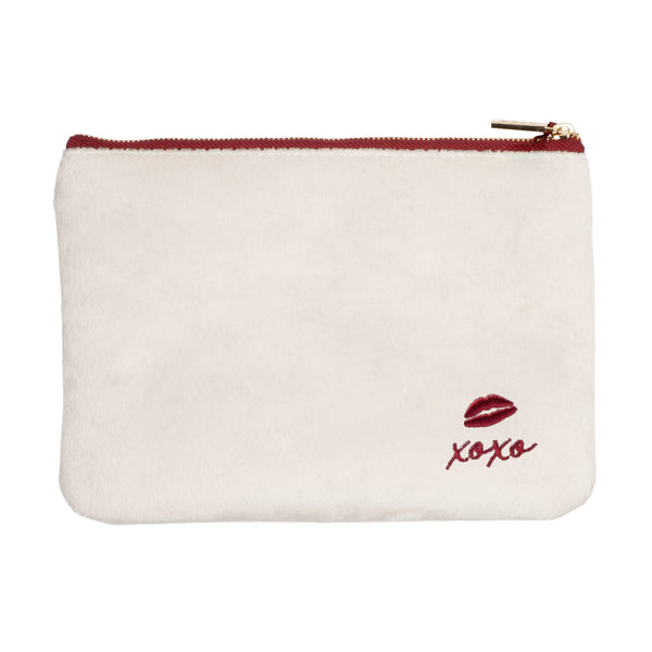 VELVET SMALL POUCH SANTA BABY