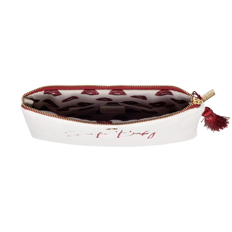VELVET SMALL POUCH SANTA BABY