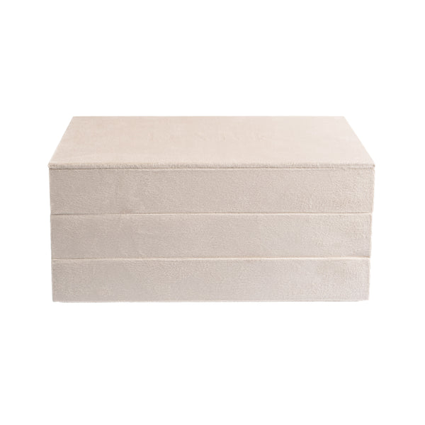 VELVET STACKER JEWELLERY BOX SAND
