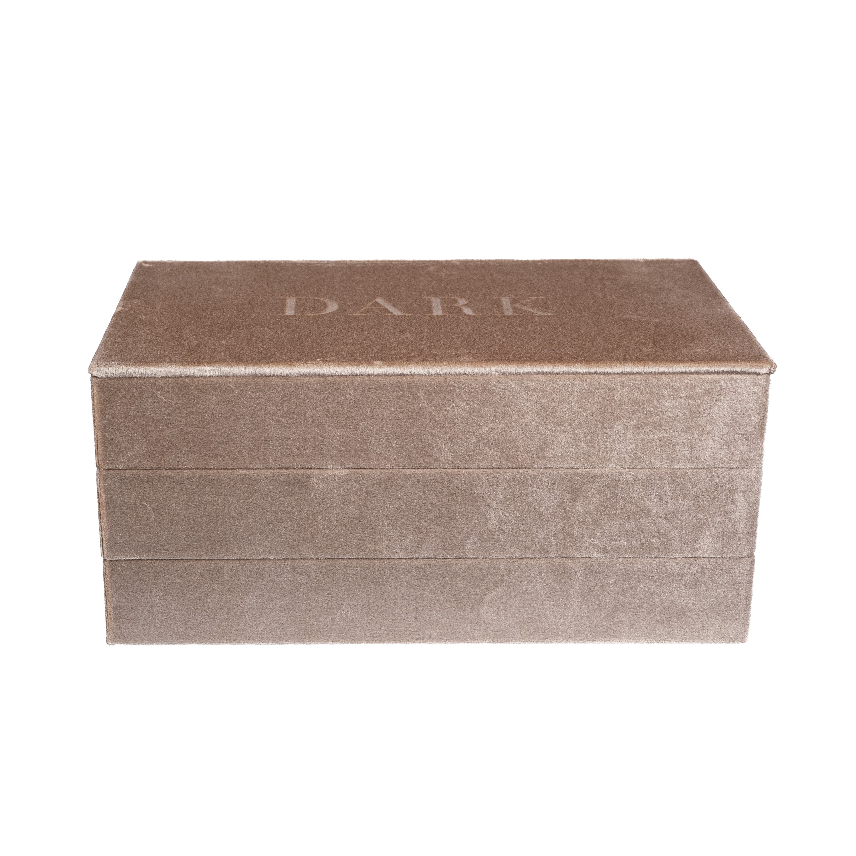 VELVET STACKER JEWELLERY BOX SPARKLED CHAMPAGNE – DARK department
