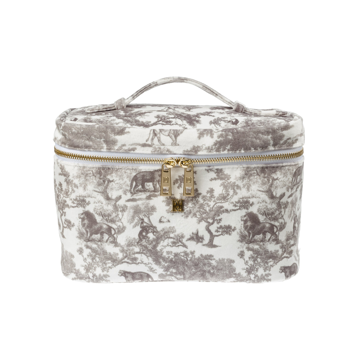 VELVET VANITY BAG LARGE COOL ARMY SAVANNAH PATTERN