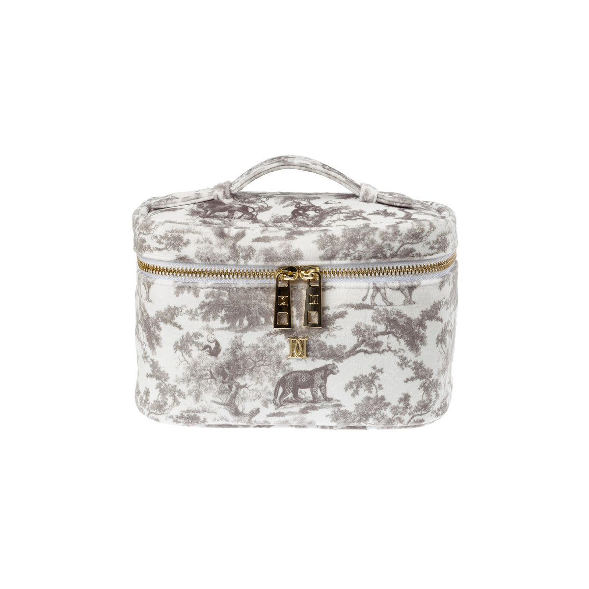 VELVET VANITY BAG SMALL COOL ARMY SAVANNAH PATTERN