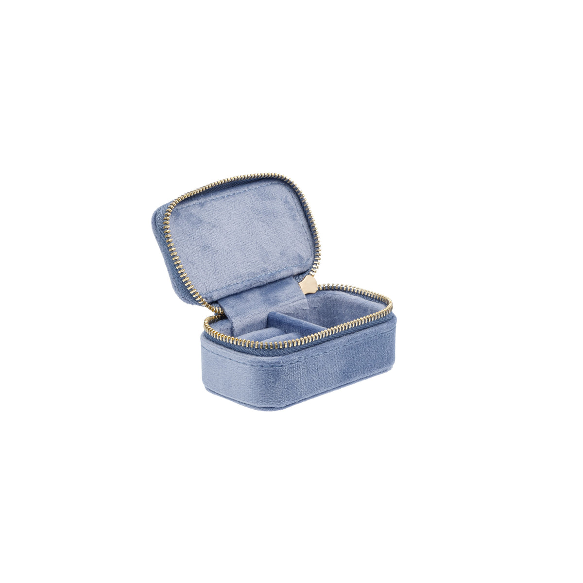 VELVET JEWELLERY BOX MICRO COUNTRY BLUE