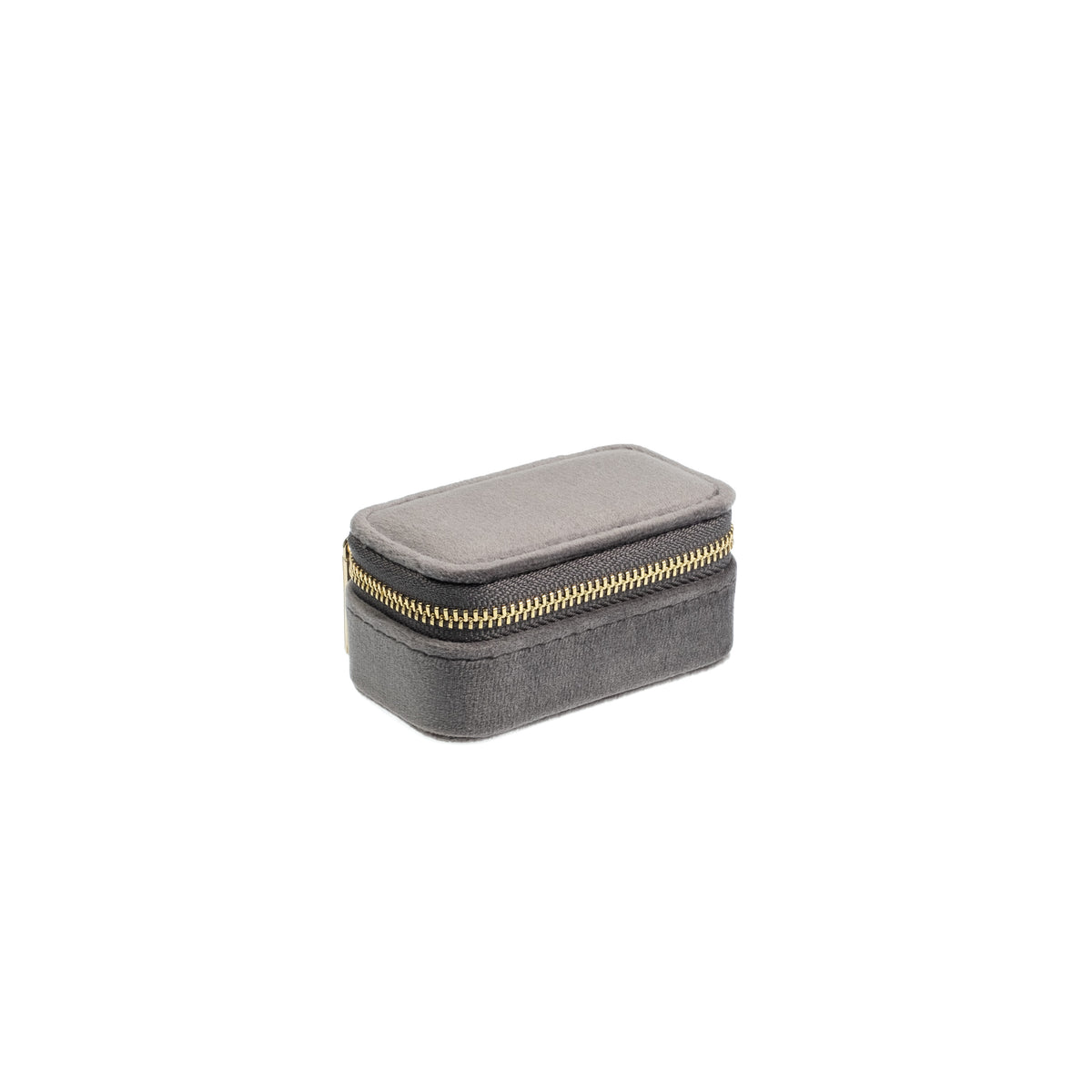 VELVET JEWELLERY BOX MINI DARK GREY