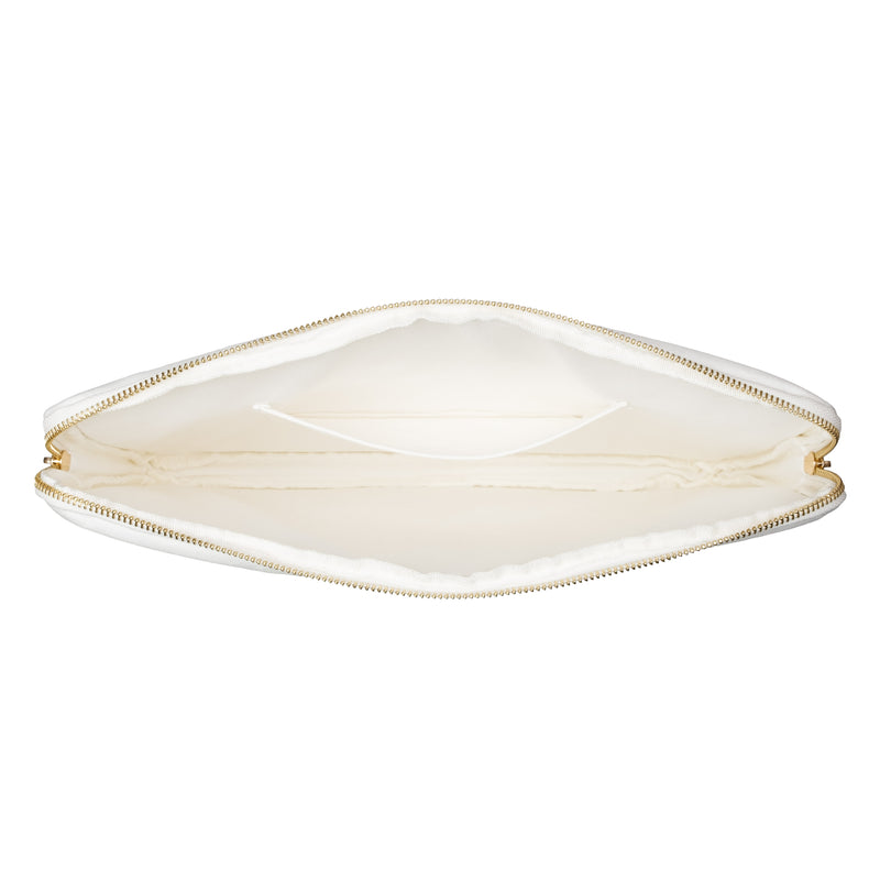 VELVET MAC COVER OFF WHITE W/BUTTERFLY