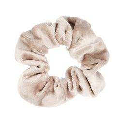 VELVET SCRUNCHIE DARK SAND