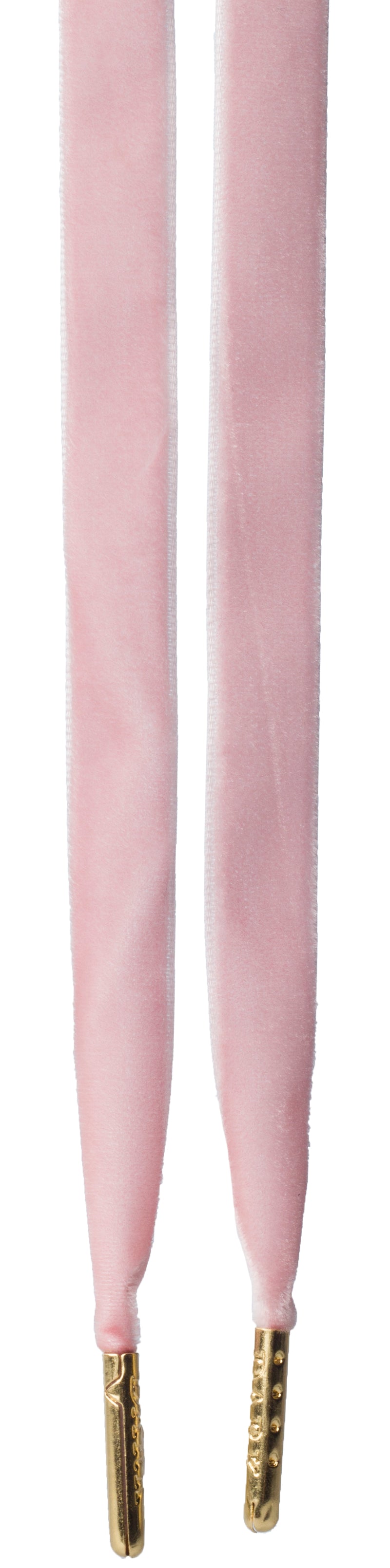 VELVET SHOE LACES POWDER ROSE