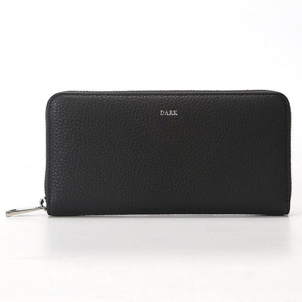 LEATHER WALLET BLACK W/SILVER