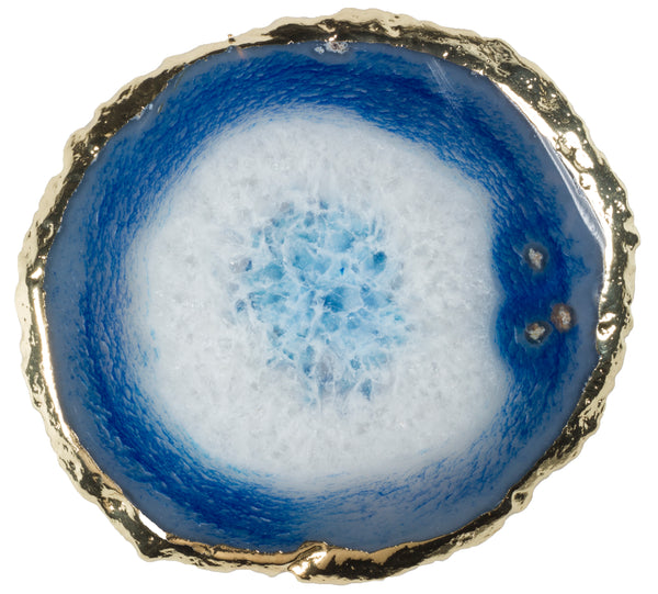 AGATE COASTER BLUE