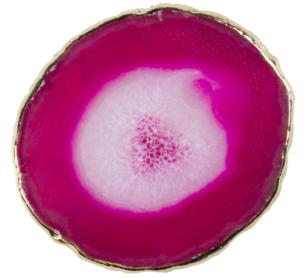 AGATE COASTER PINK