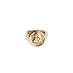 ANGEL COIN SIGNET RING