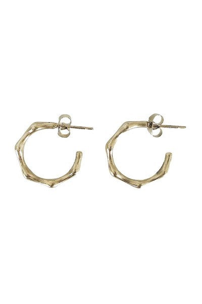 Bamboo Creole Hoop Earrings