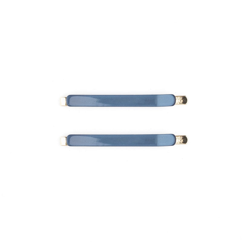 BOBBY PINS 2 PK STONE BLUE