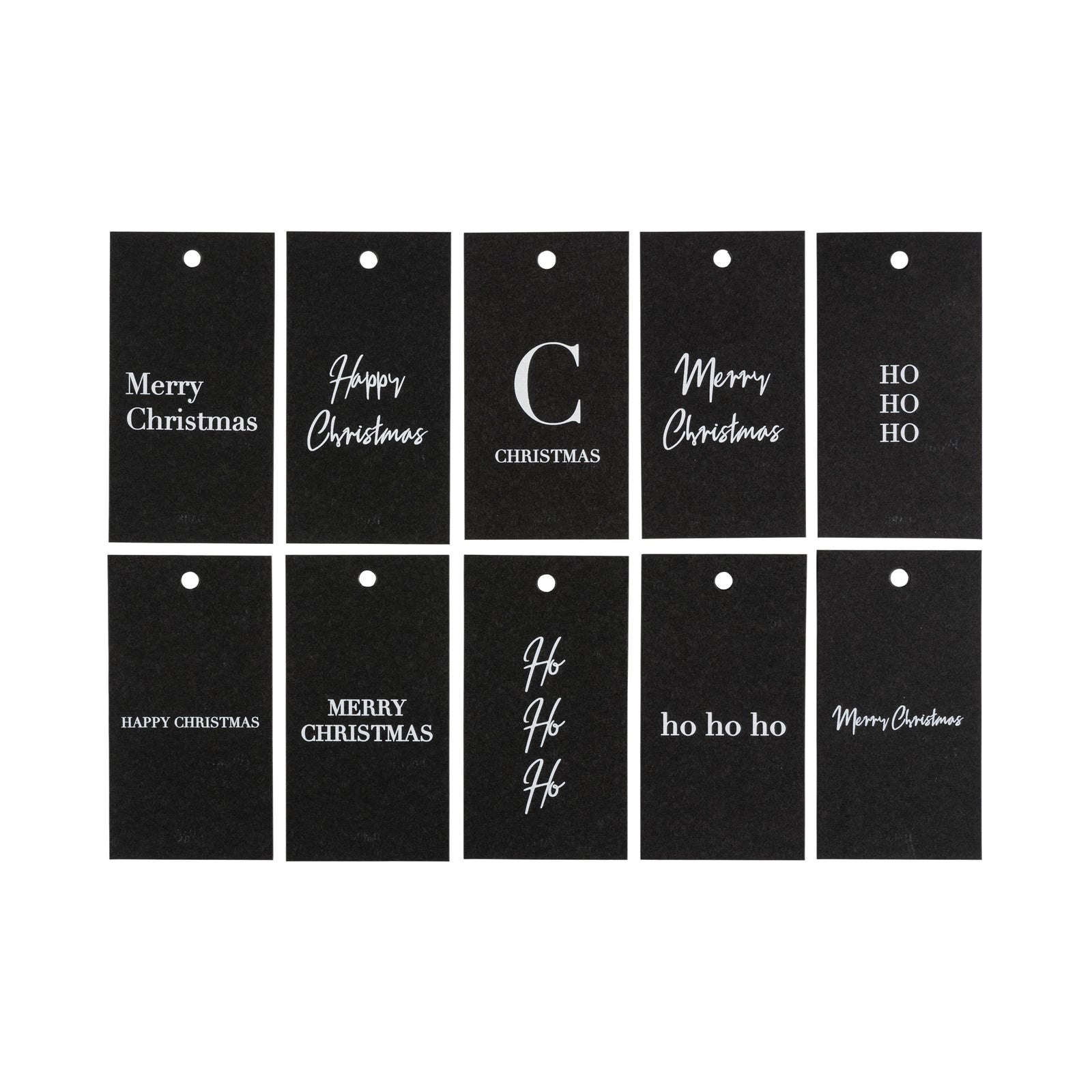 CHRISTMAS GIFT TAGS BLACK W/WHITE – DARK department