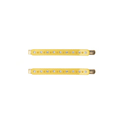 CRYSTAL BOBBY PINS 2 PK SUN YELLOW