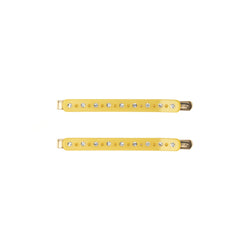 CRYSTAL BOBBY PINS 2 PK SUN YELLOW