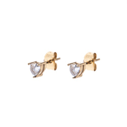 CRYSTAL HEART STUD