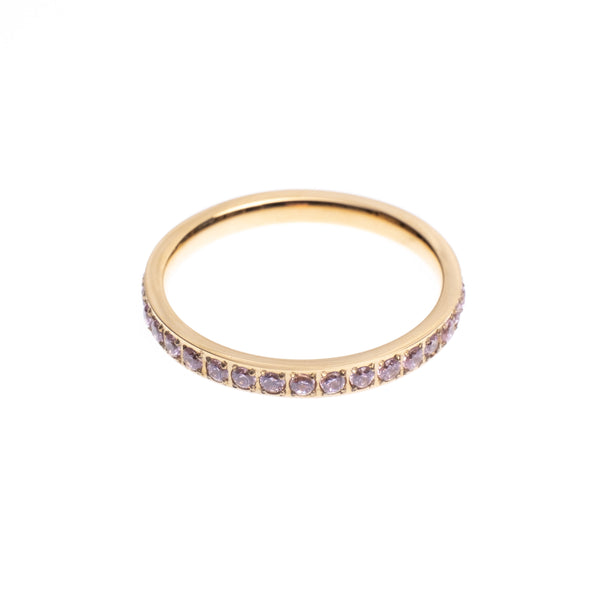 CRYSTAL RING LIGHT PINK