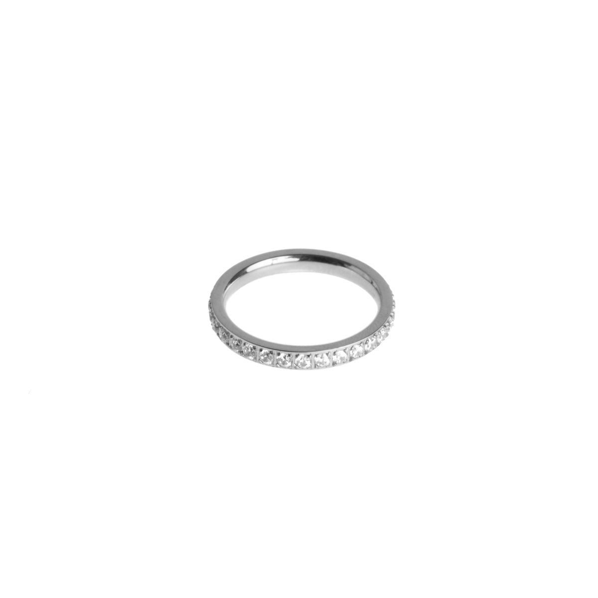 CRYSTAL RING SILVER