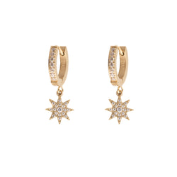 CRYSTAL STAR HOOPS