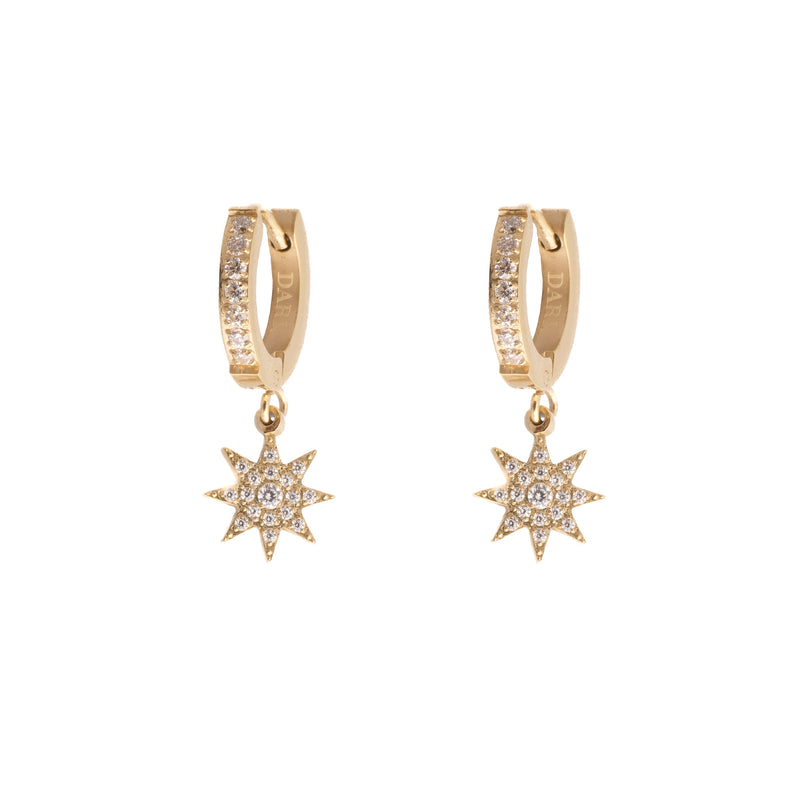 CRYSTAL STAR HOOPS