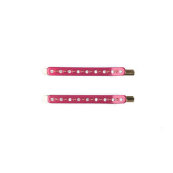 CRYSTAL BOBBY PINS 2 PK BERRY