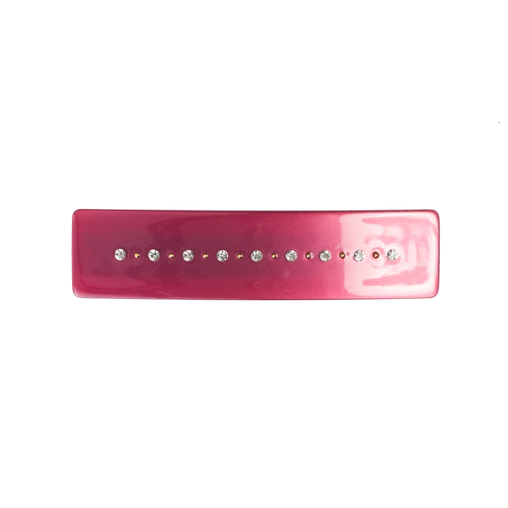 CRYSTAL HAIR CLIP LARGE BERRY