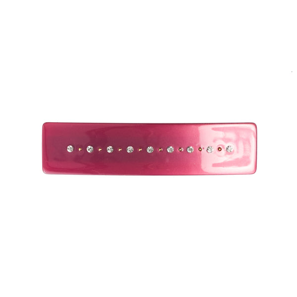 CRYSTAL HAIR CLIP LARGE BERRY