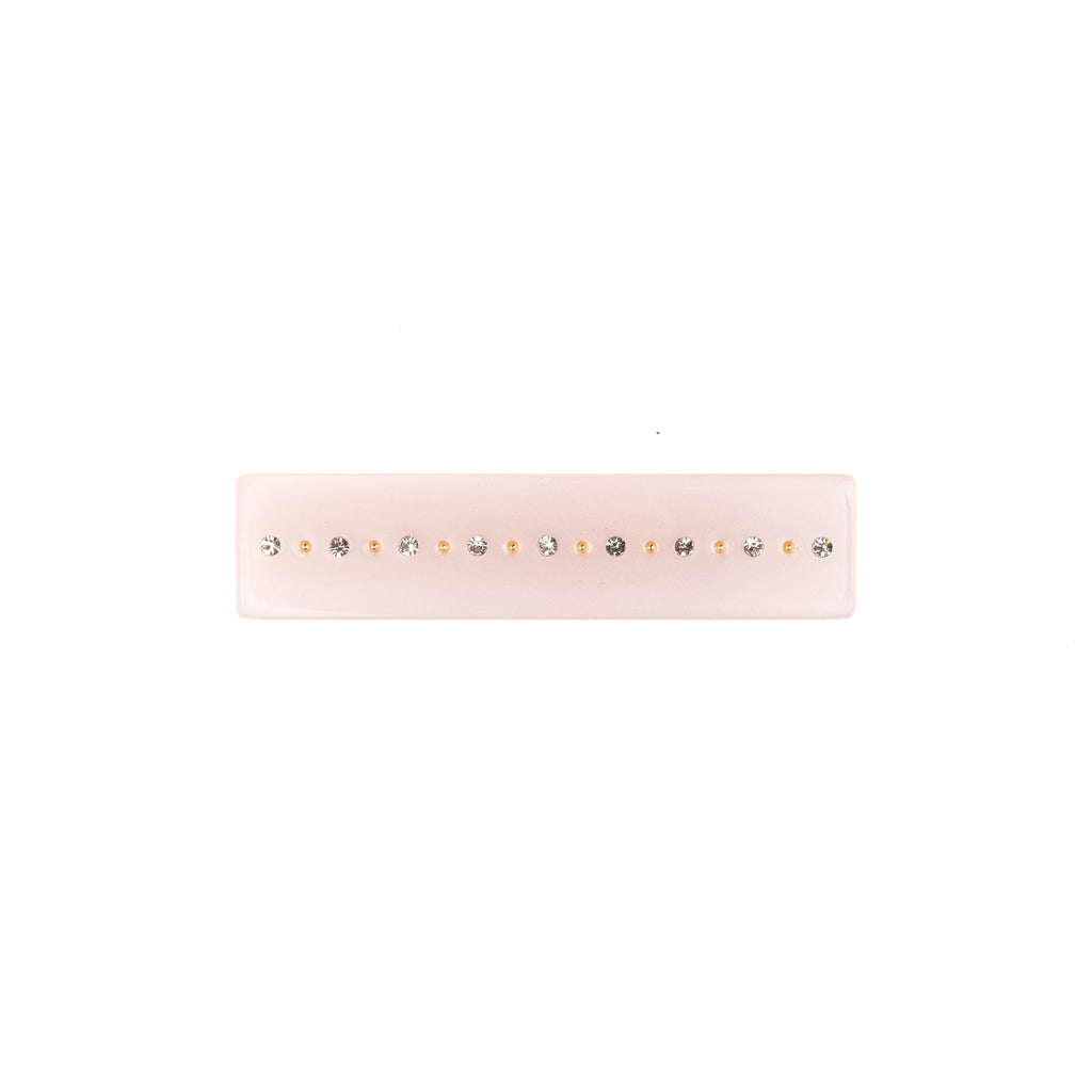 CRYSTAL HAIR CLAW SMALL PALE ROSE CRYSTAL HAIR CLAW SMALL PALE ROSE