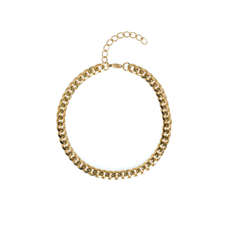 CUBAN ANKLET THIN GOLD
