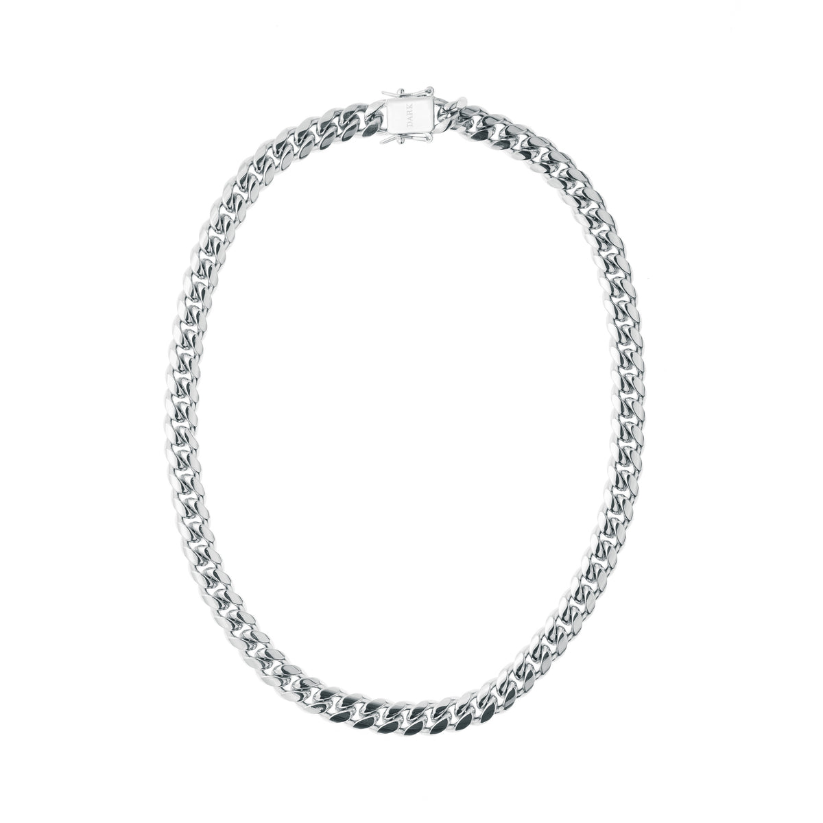 CUBAN CHAIN NECKLACE EXTRA THIN SILVER