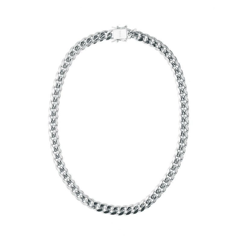 CUBAN CHAIN NECKLACE SILVER