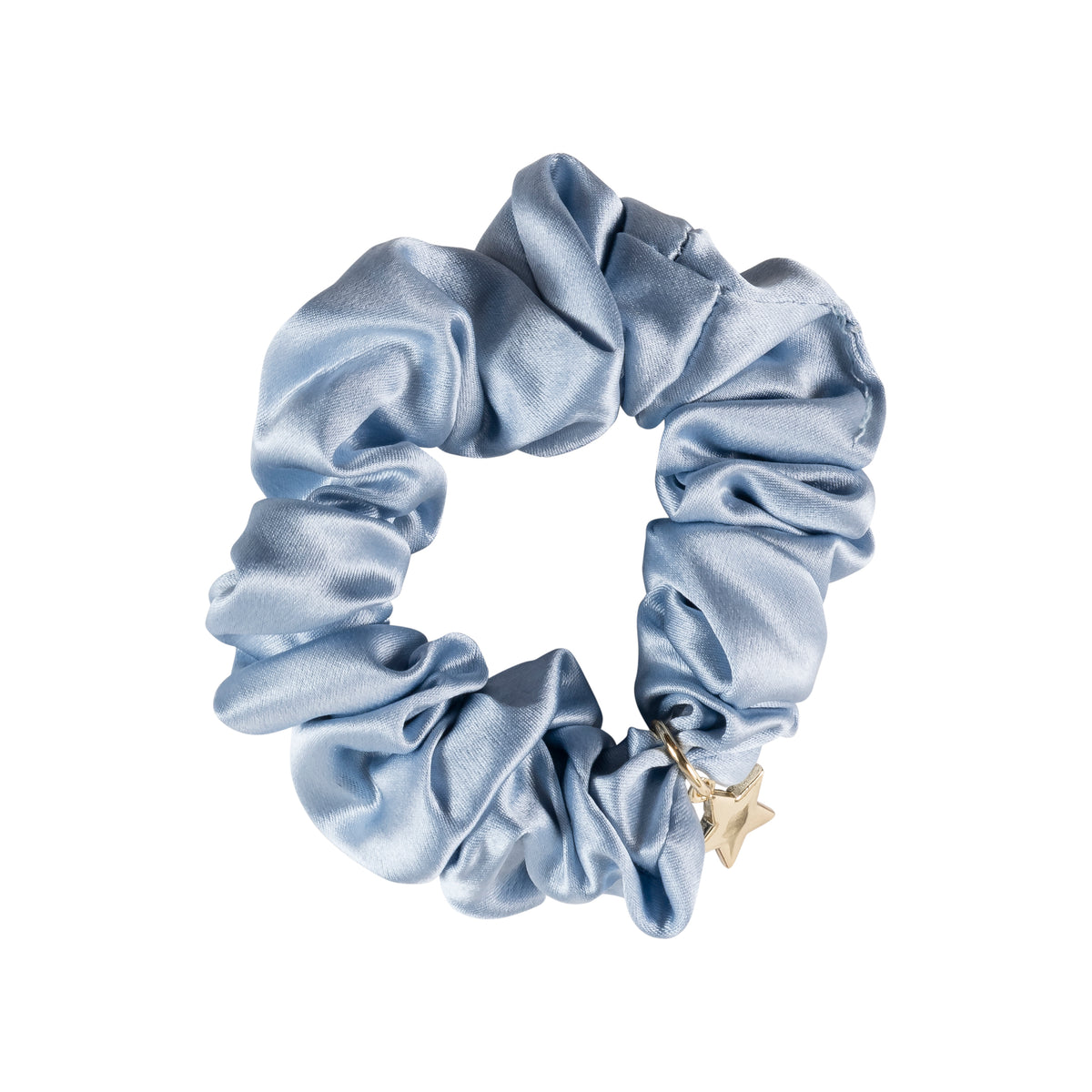 SILK SCRUNCHIE COOL BLUE