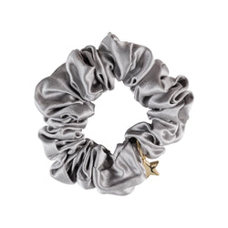 SILK SCRUNCHIE ELEPHANT GREY