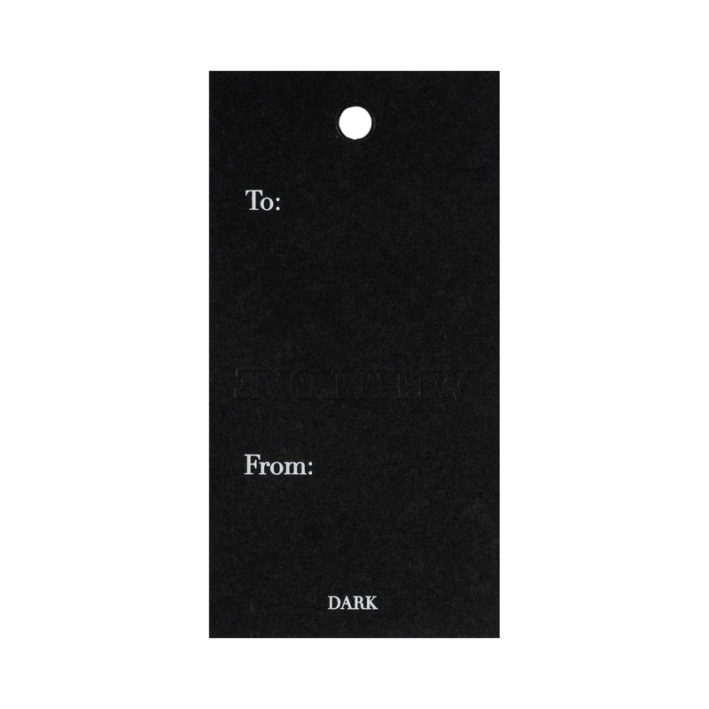 CHRISTMAS GIFT TAGS BLACK W/WHITE