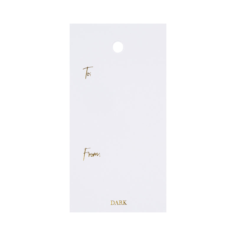 CHRISTMAS GIFT TAGS WHITE W/GOLD