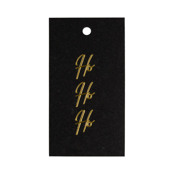 CHRISTMAS GIFT TAGS BLACK W/GOLD