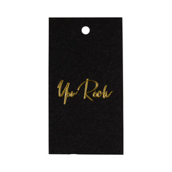 GIFT TAGS BLACK W/GOLD