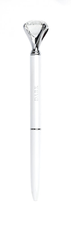 DIAMOND PEN WHITE W/SILVER