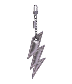 LEATHER LIGHTNING CHARM GUN METAL