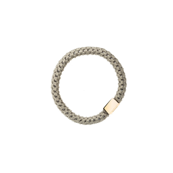FAT HAIR TIE FADED ARMY W/GOLD